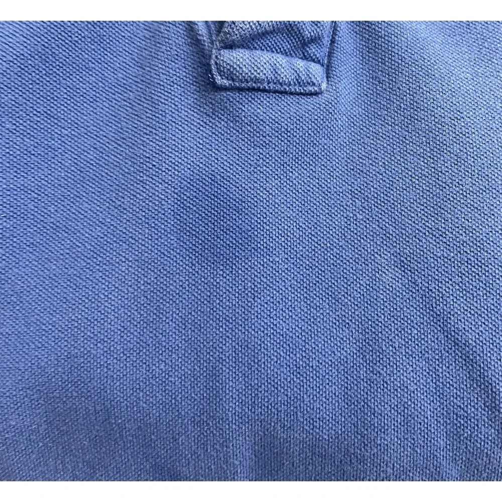 Polo Ralph Lauren Polo Shirt Mens Large Blue White Pony 5 Golf Rugby *READ